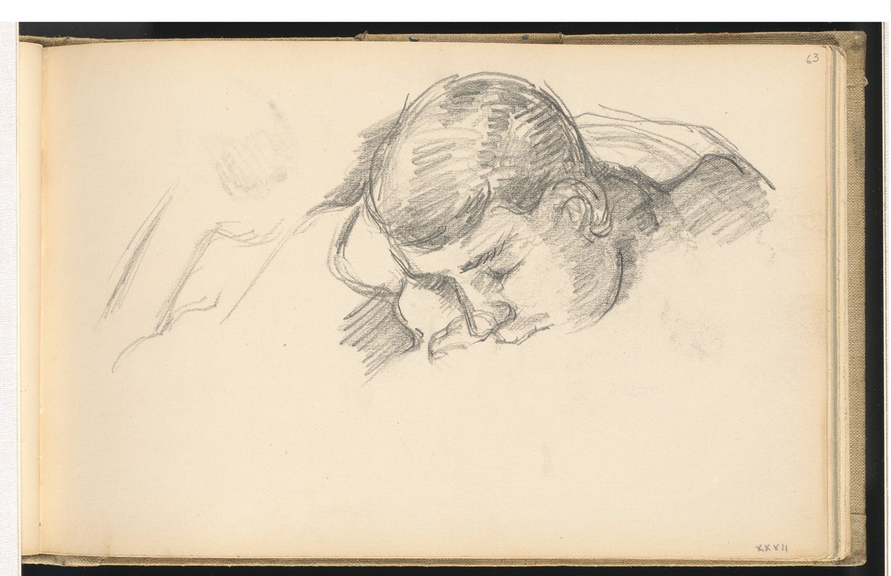 Konstnärens son läser, ca. 1887. av Paul Cézanne