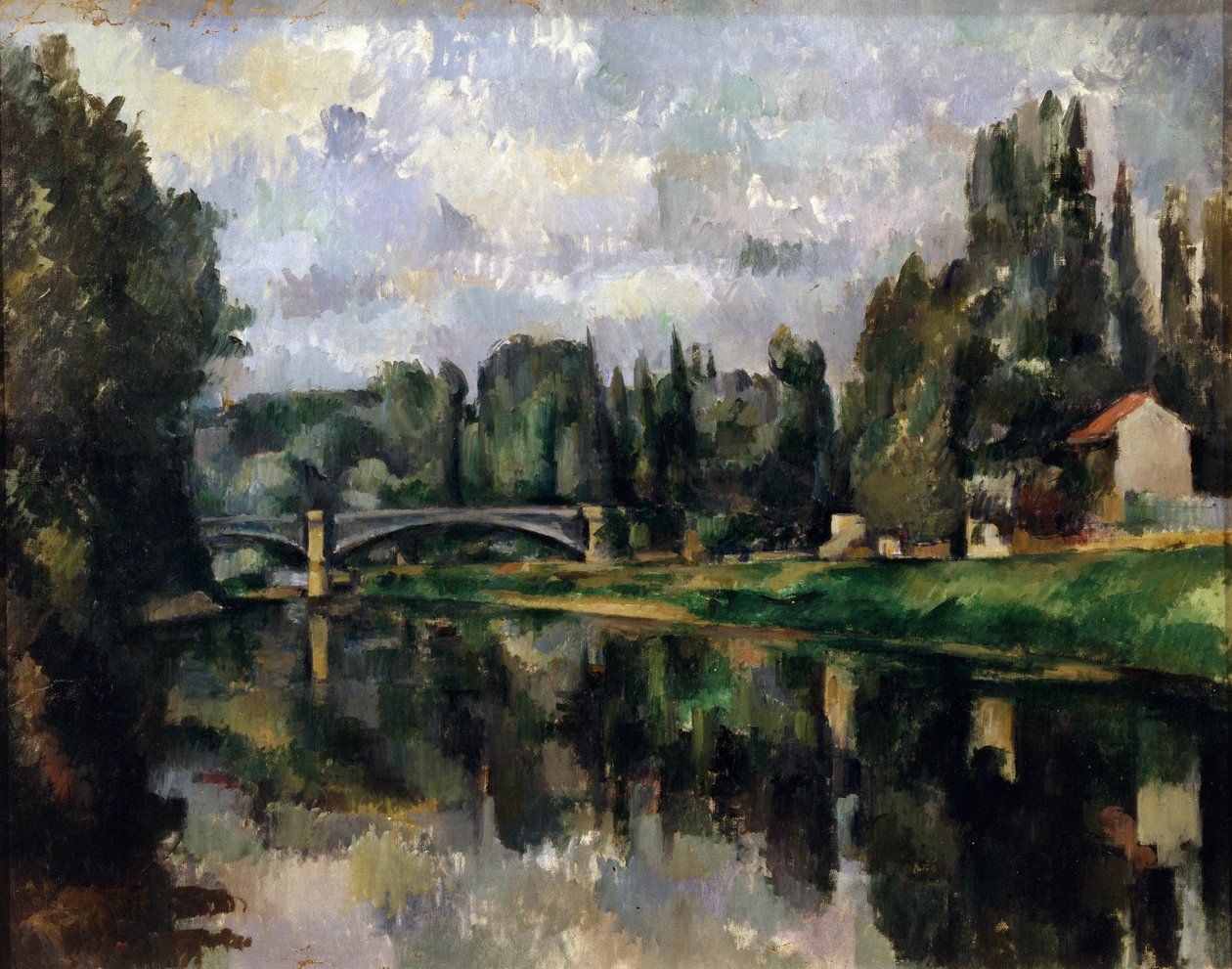 The Banks of the Marne, 1888-1895 av Paul Cézanne