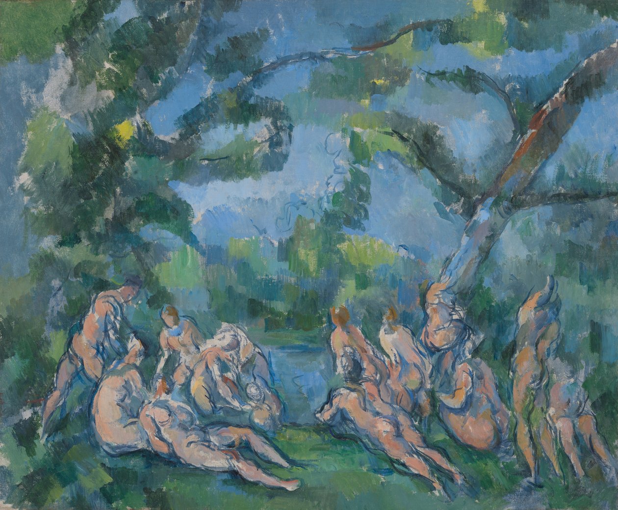 De badande av Paul Cézanne