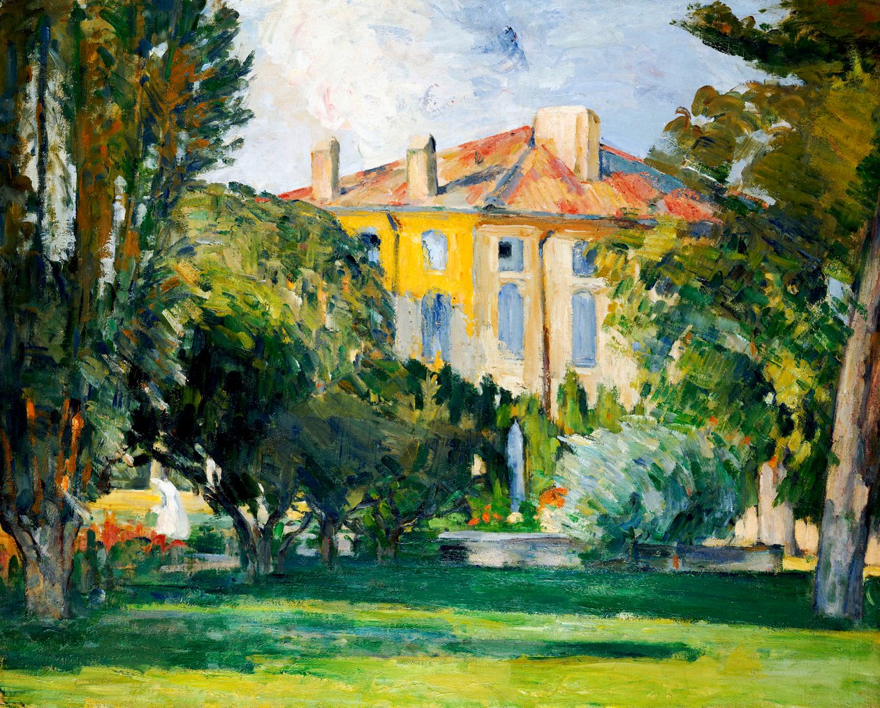 Huset i Jas de Bouffan, 1882-85 av Paul Cézanne