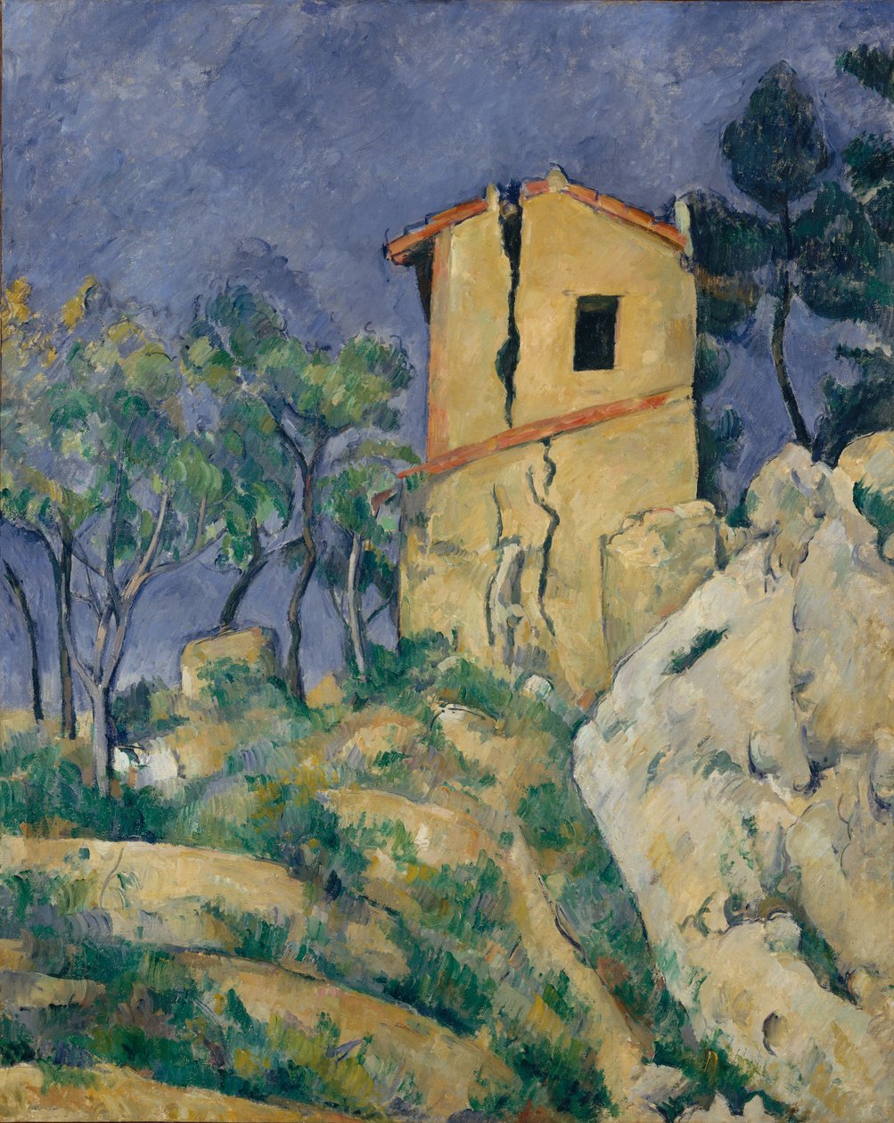 Huset med de spruckna väggarna, 1892-94. av Paul Cézanne
