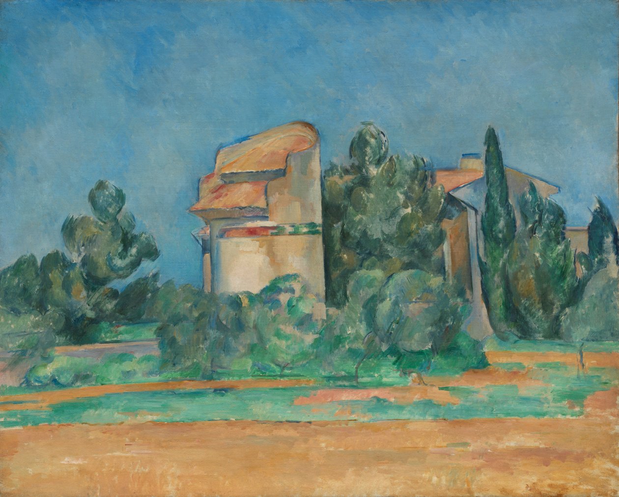 Pigeon Tower på Bellevue, 1890. av Paul Cézanne