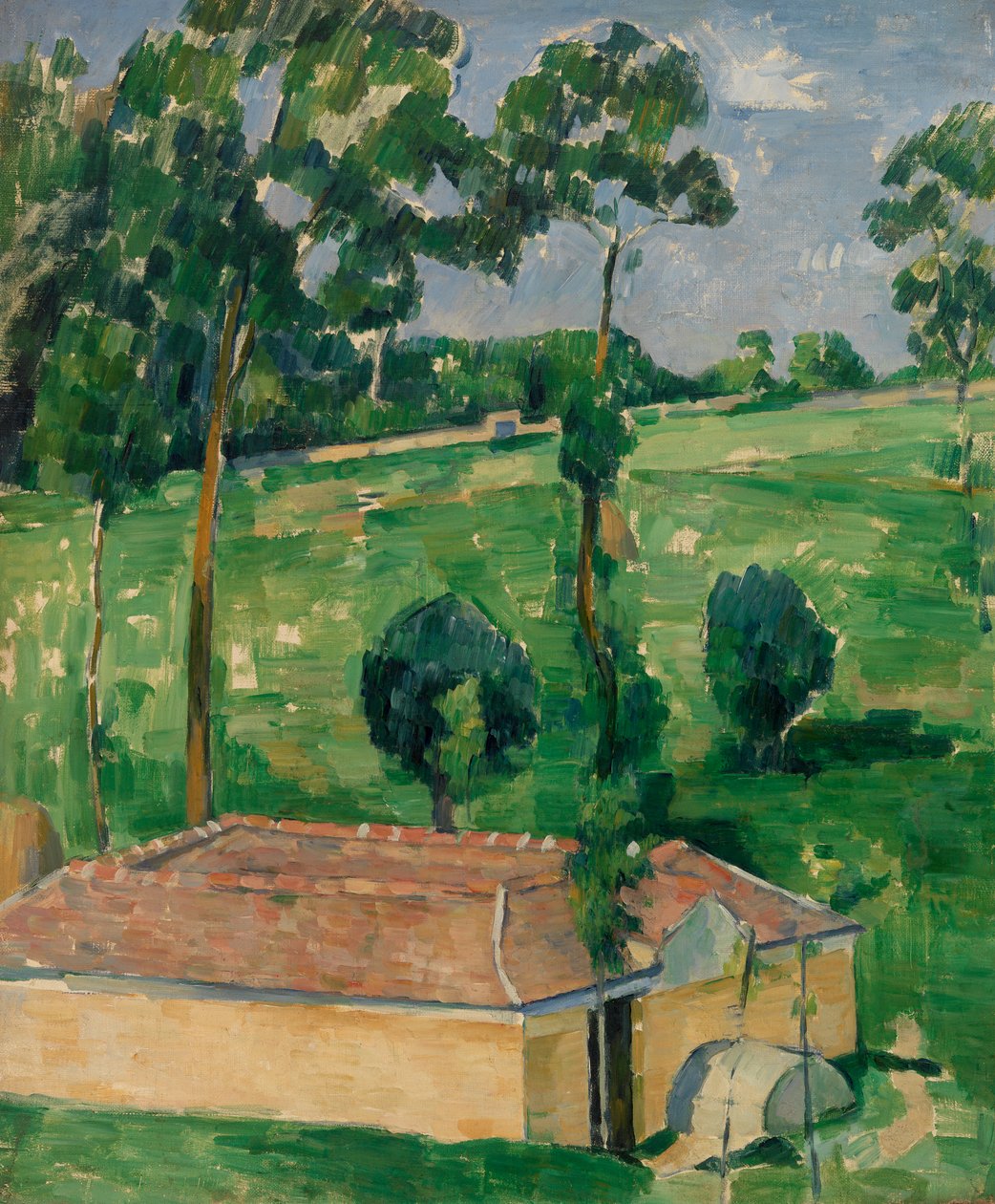 The Spring House (Vattenröret) av Paul Cézanne