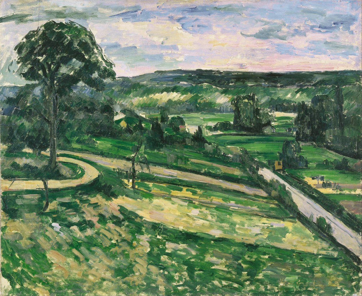 Trädet vid krökningen av Paul Cézanne