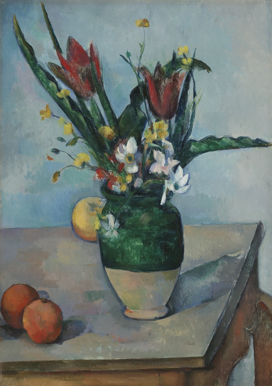 Tulpanvasen, ca 1890 av Paul Cézanne