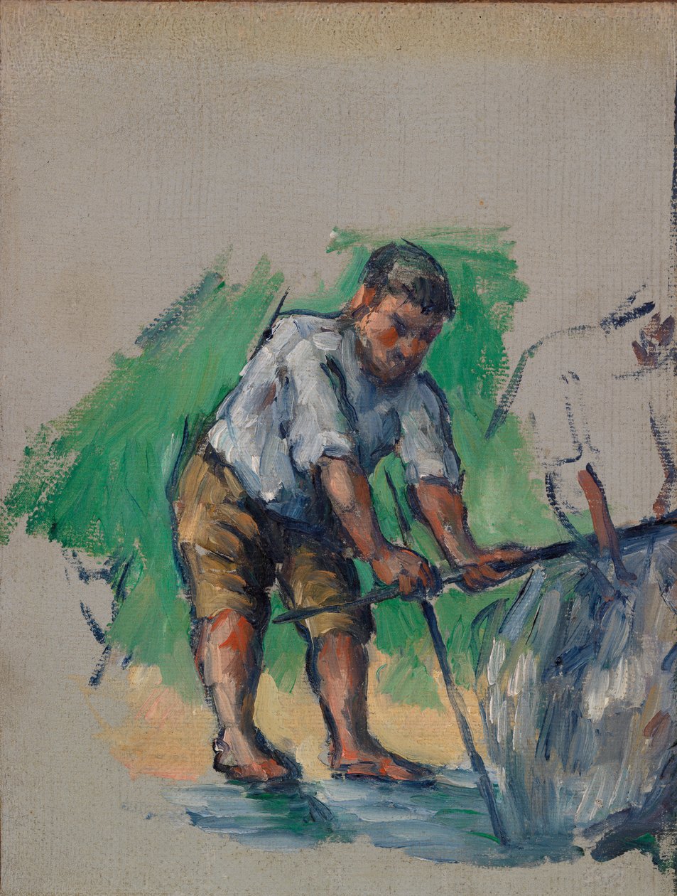 Brunnsborraren (Le Foreur) av Paul Cézanne