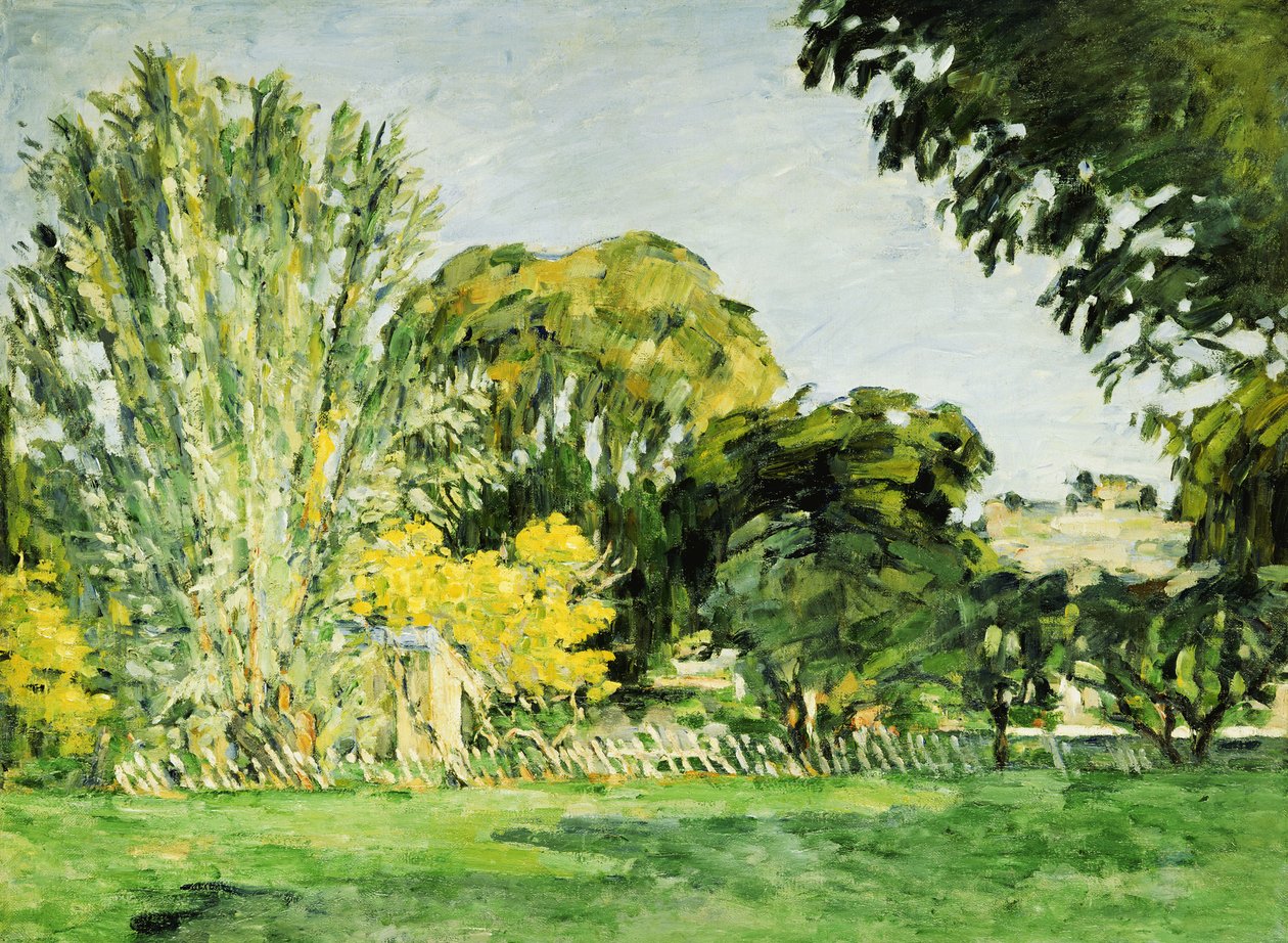 Träd vid Jas de Bouffan av Paul Cézanne