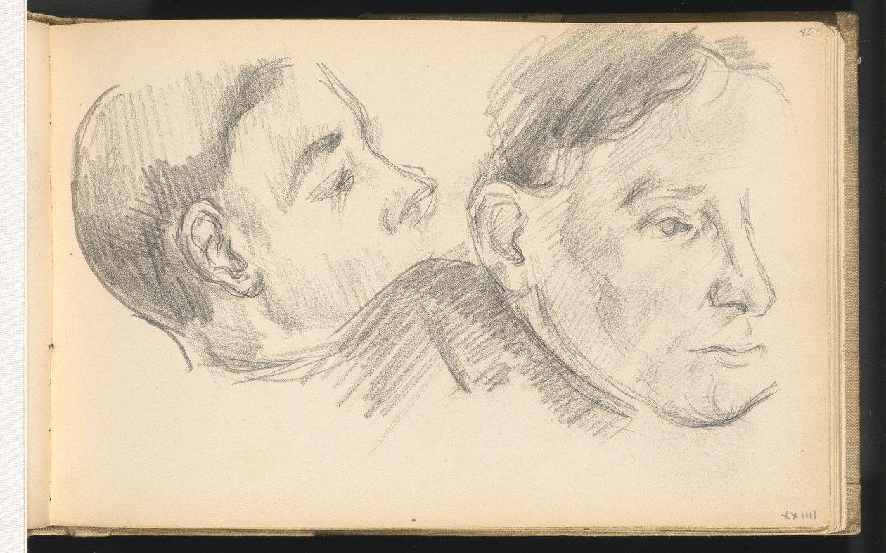 Två huvuden av Paul Cézanne