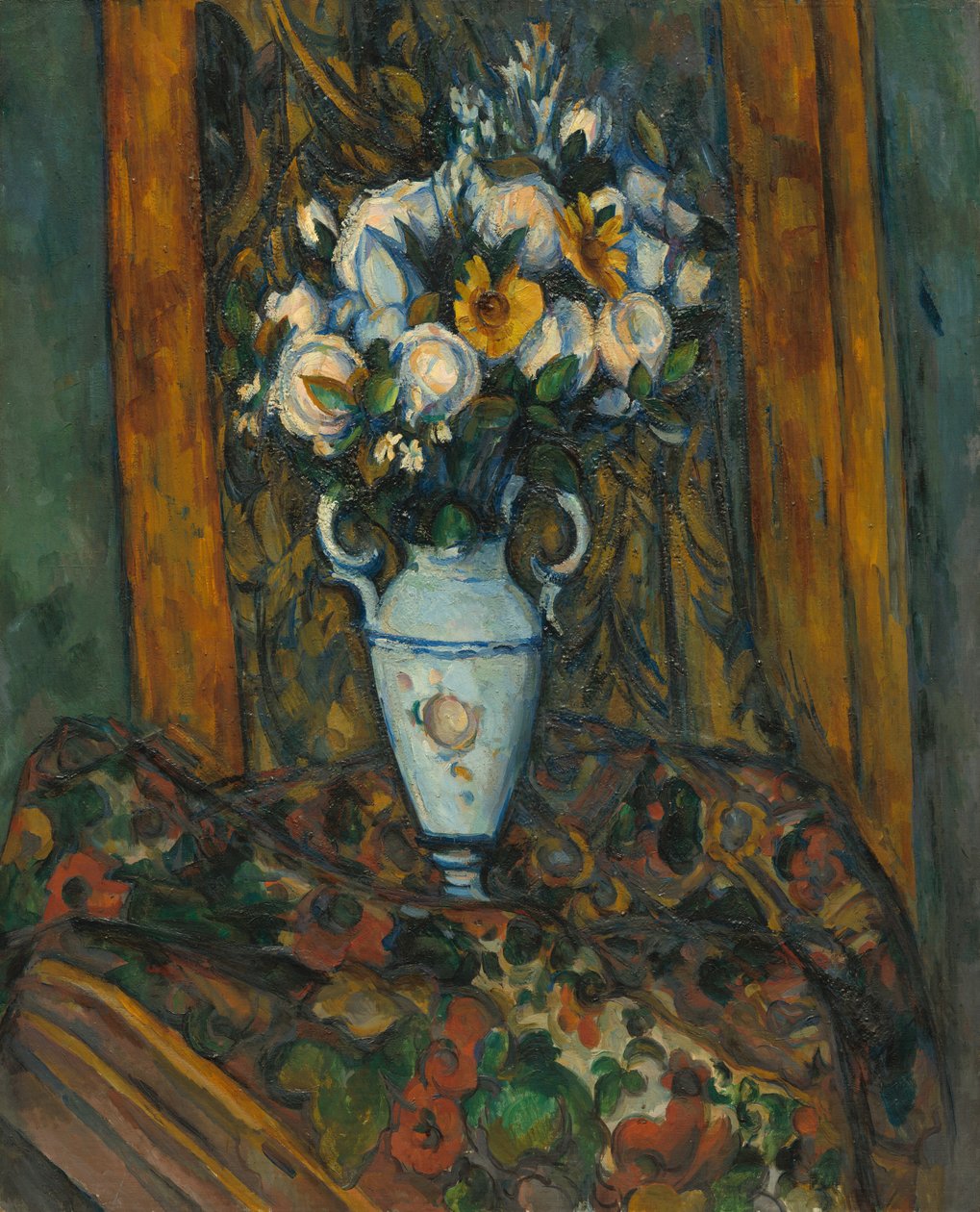 Vas med blommor av Paul Cézanne