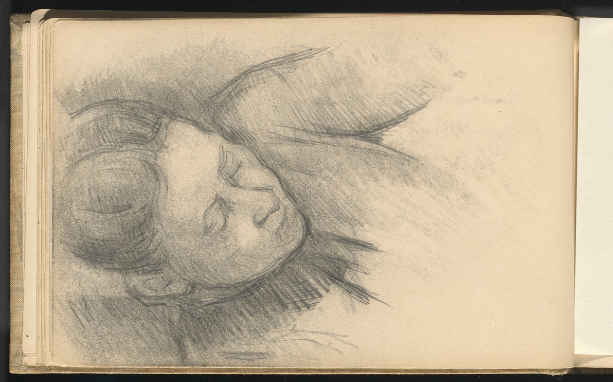 Kvinna som lutar sig framåt av Paul Cézanne