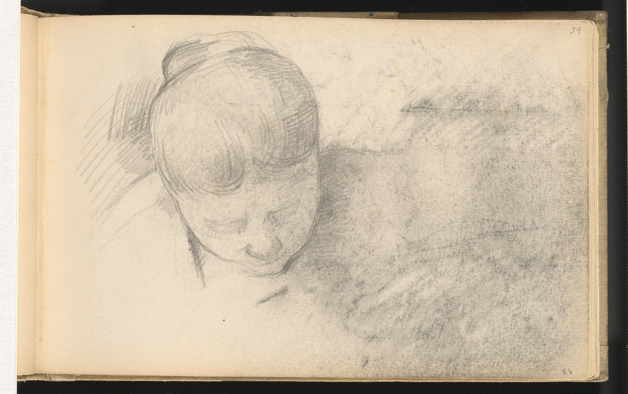Kvinna som lutar sig framåt, 18901894. av Paul Cézanne