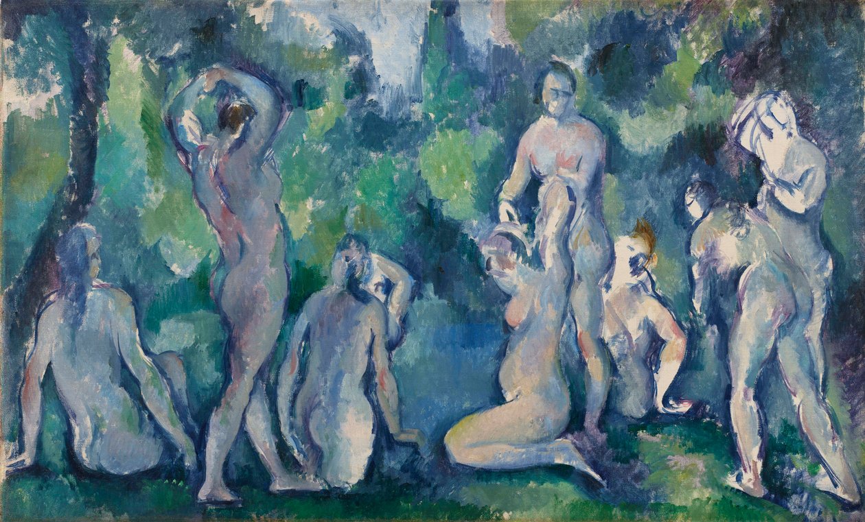 Kvinnor som badar, ca. 1895. av Paul Cézanne