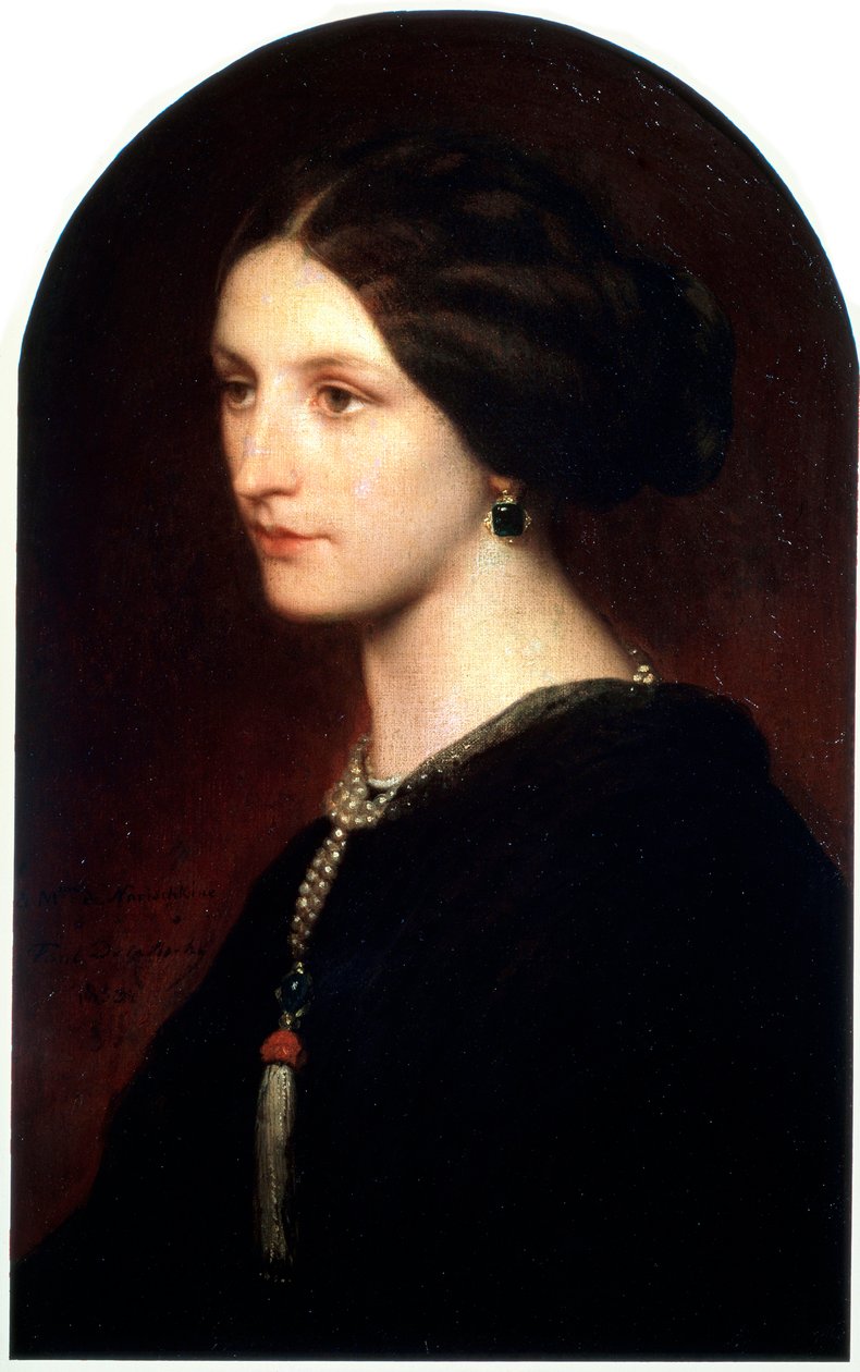 Porträtt av grevinnan Sophie Shuvaloff, 1853. av Paul Delaroche