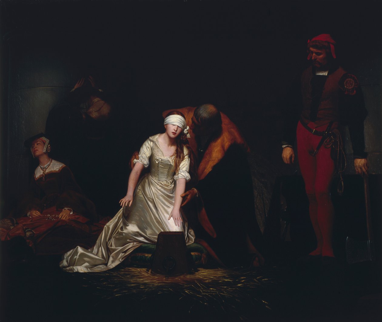 "Avrättningen av Lady Jane Grey", 1834. av Paul Delaroche