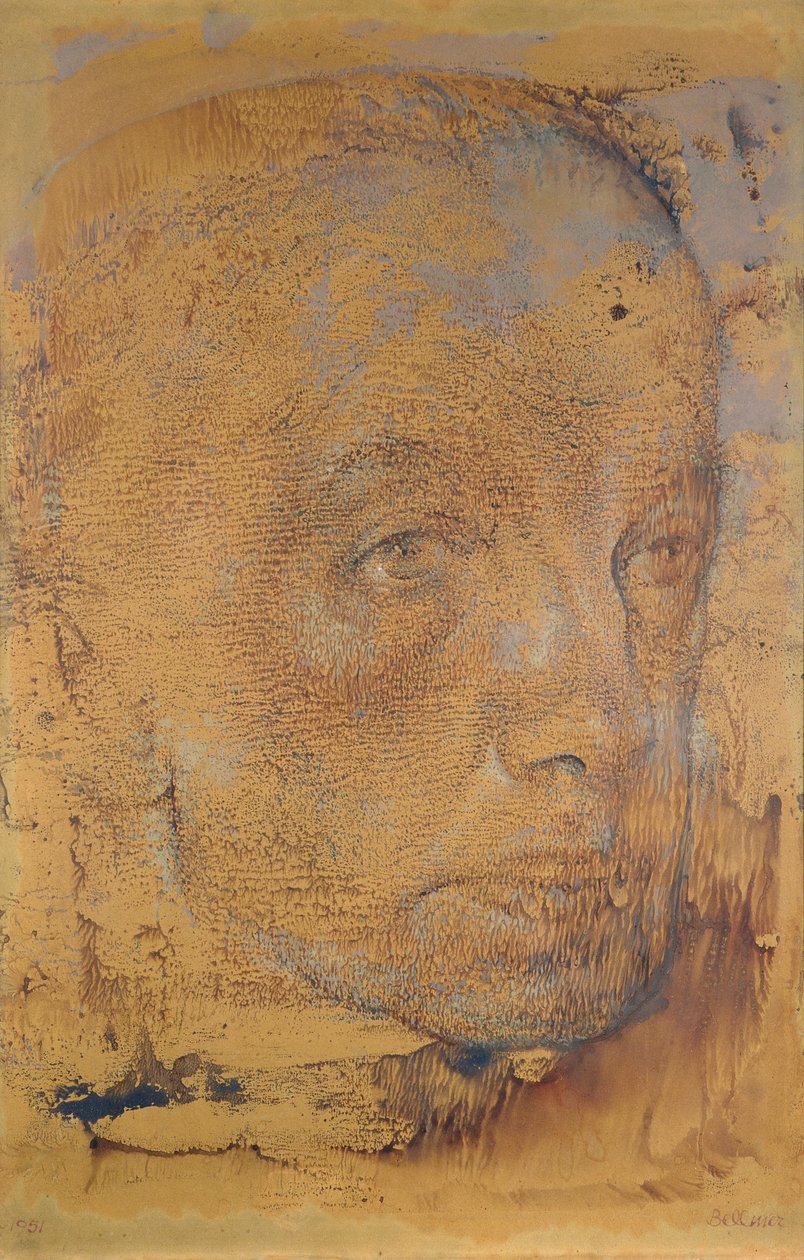 Porträtt av Hans Bellmer av Paul Eluard