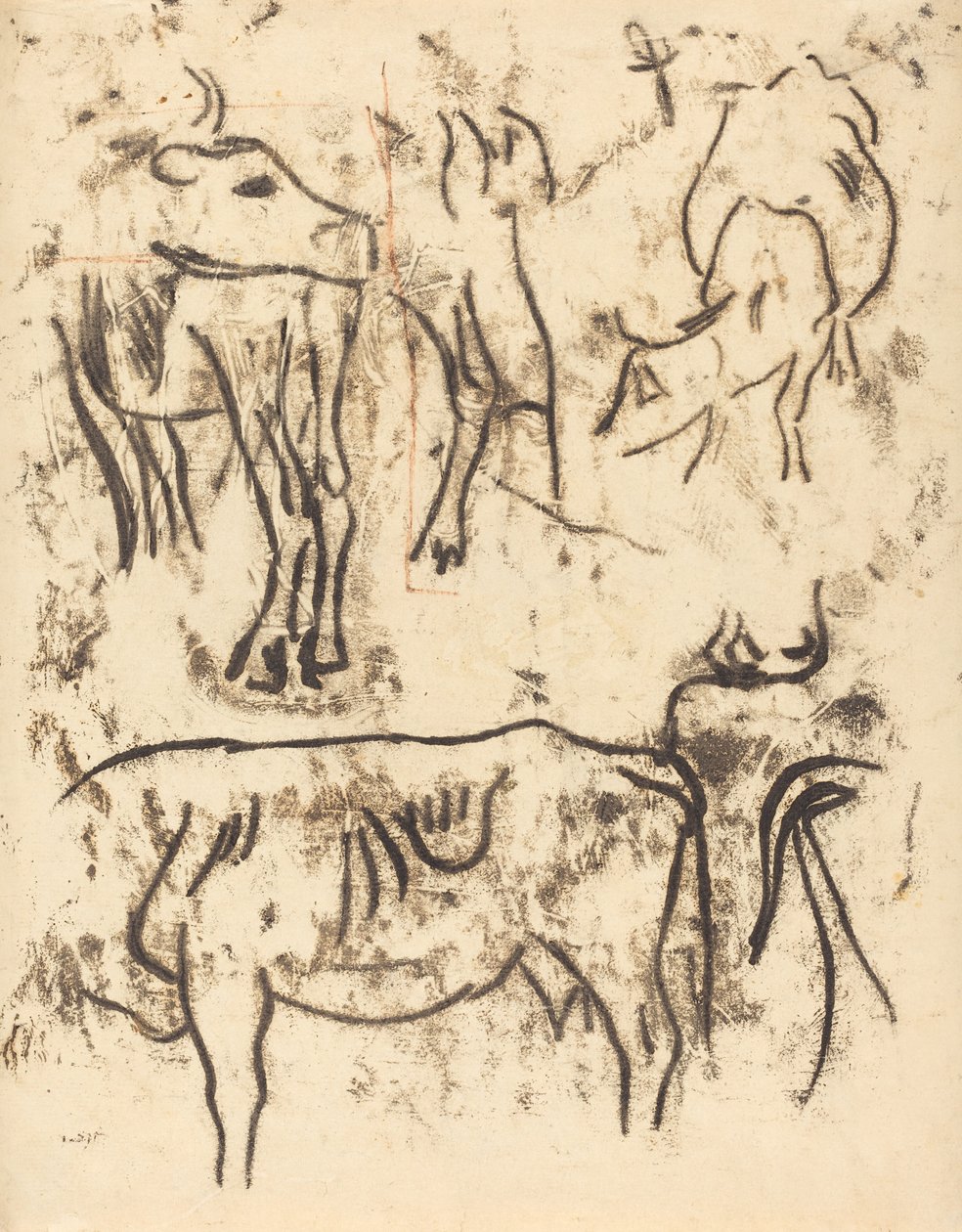Djurstudier av Paul Gauguin