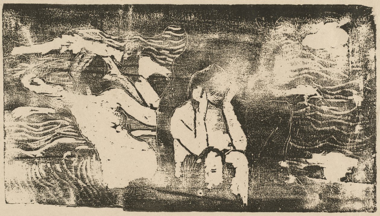 På Black Rocks av Paul Gauguin