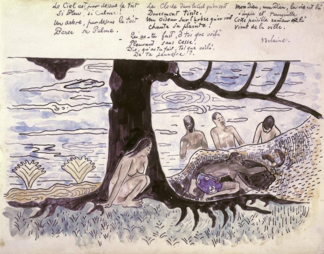 Badning av Paul Gauguin