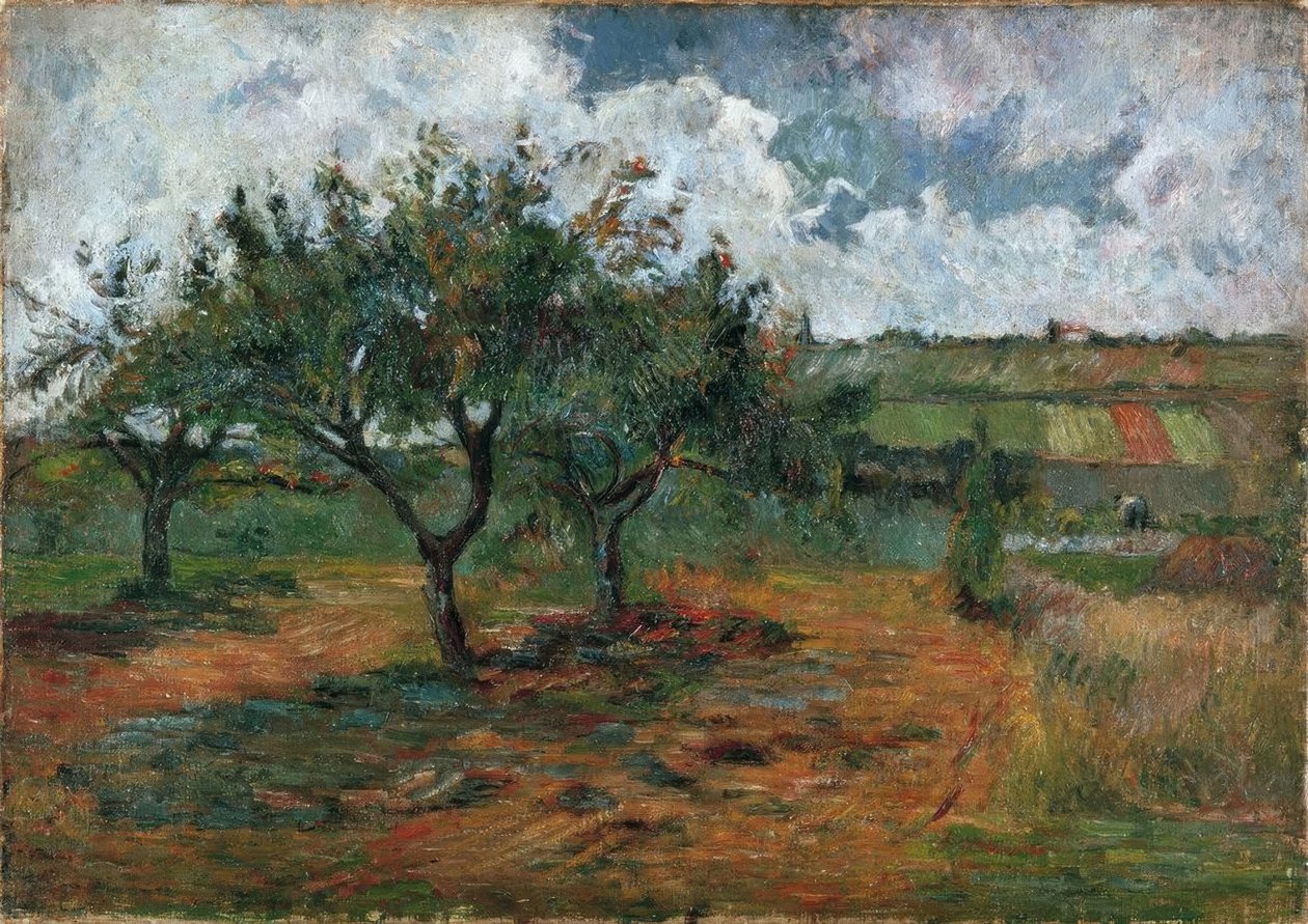 Blommande äppelträd av Paul Gauguin