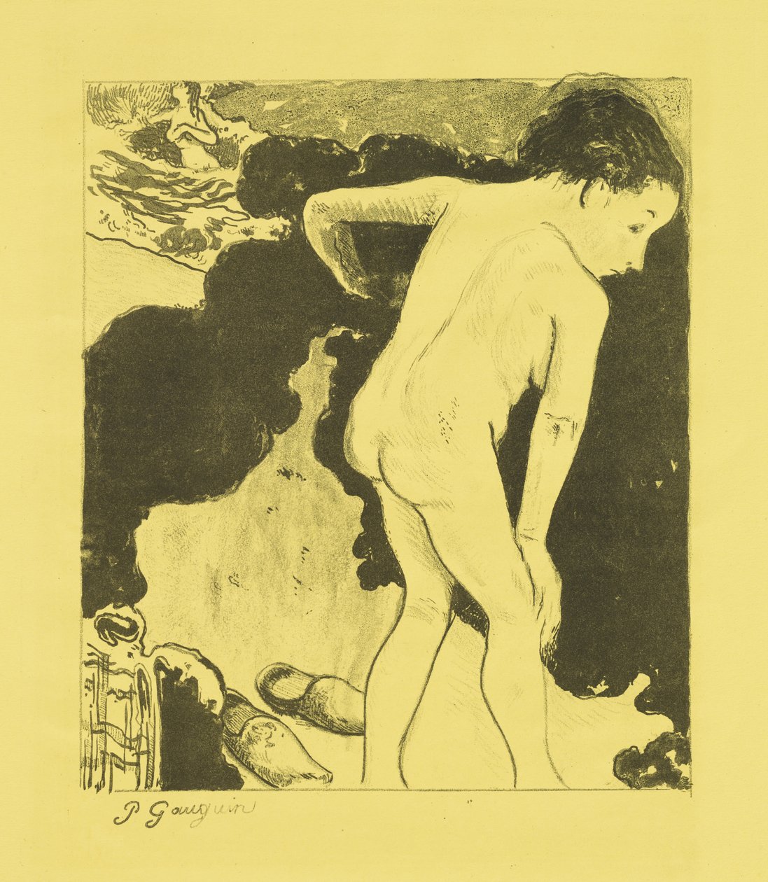 Breton badare av Paul Gauguin