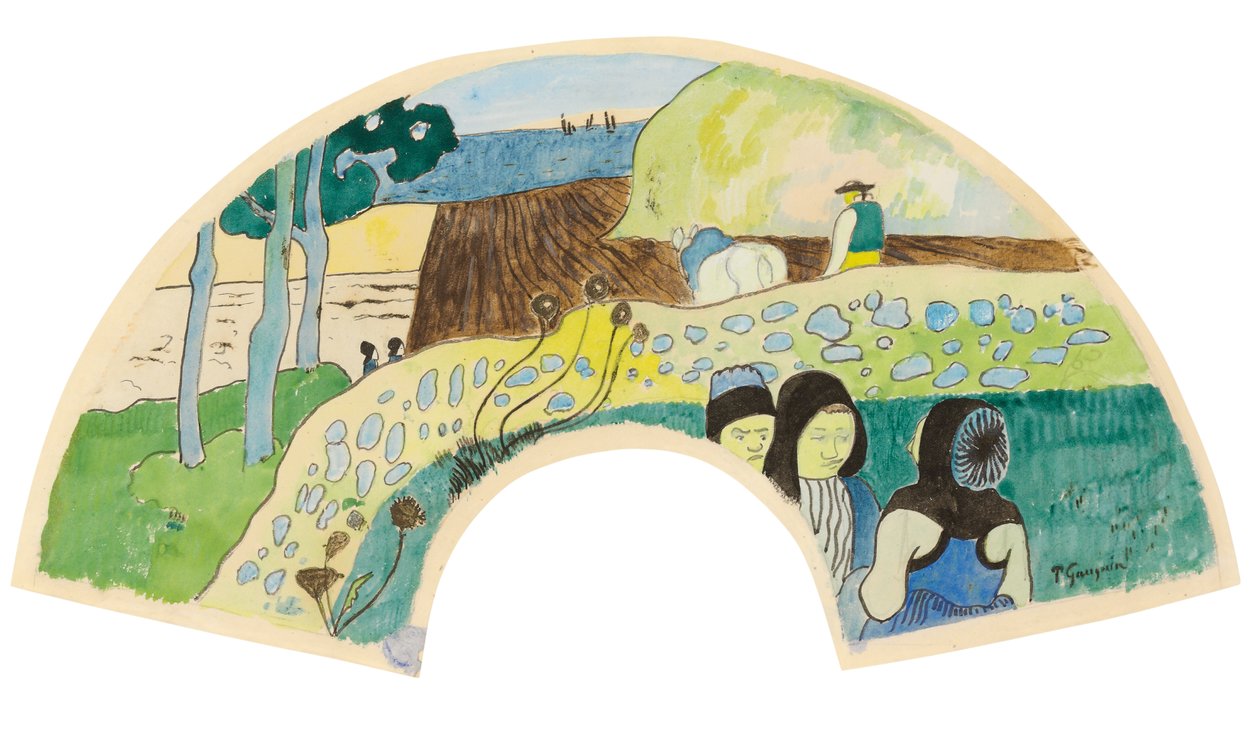 Bretonsk scen; Bretonsk scen, 1889 av Paul Gauguin