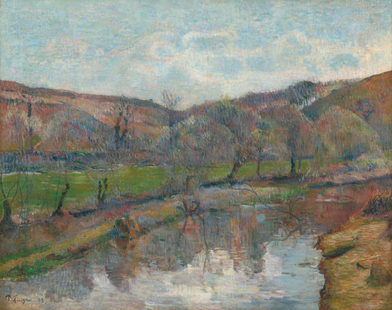 Bretagne landskap, 1888. av Paul Gauguin