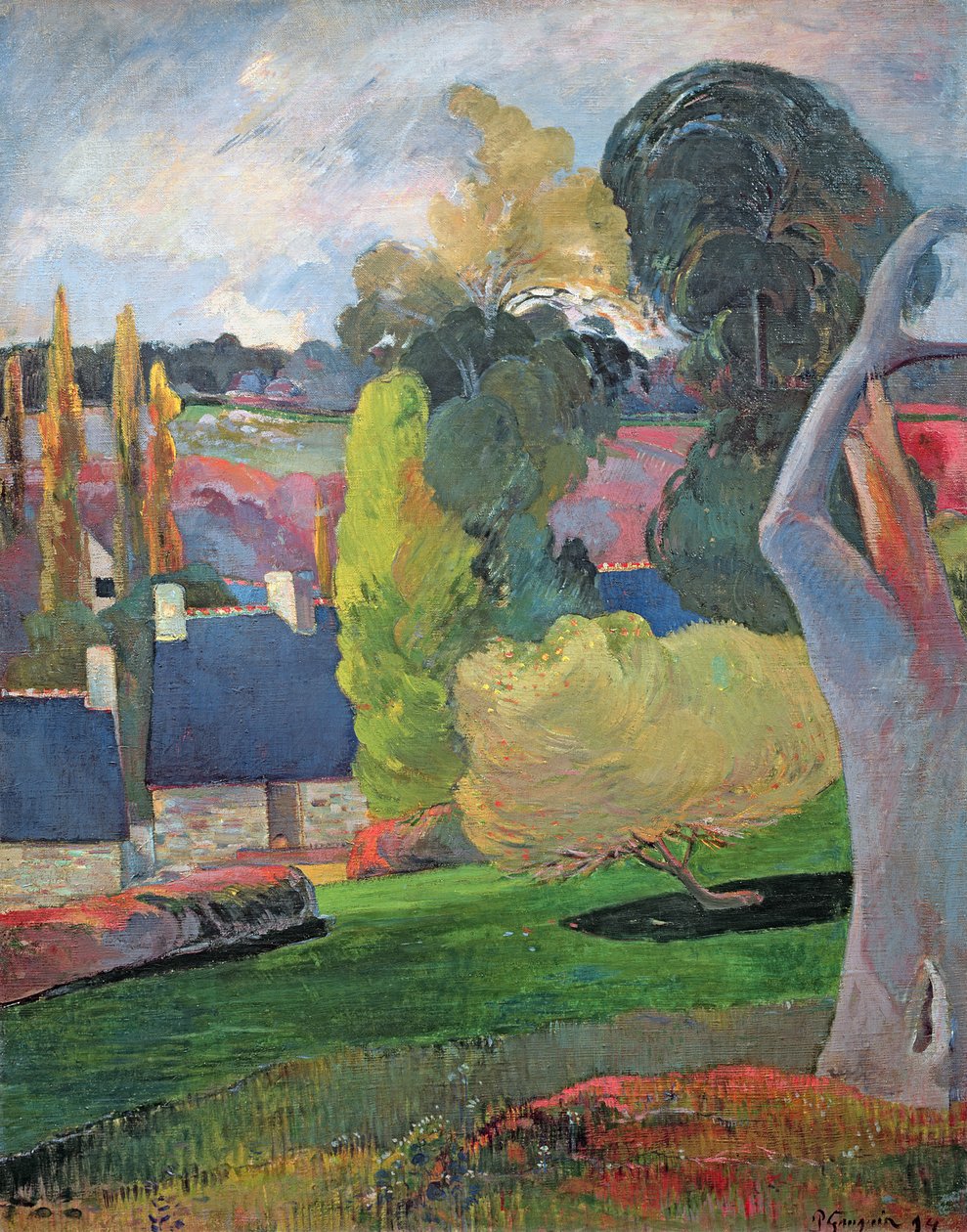 Bretagne landskap, 1894 av Paul Gauguin
