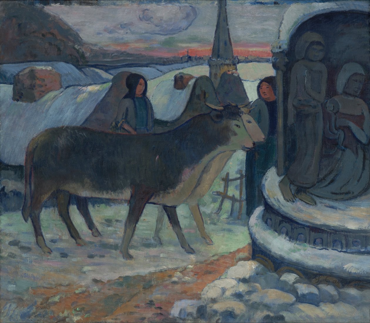 Julnatten (Oxarnas välsignelse) av Paul Gauguin