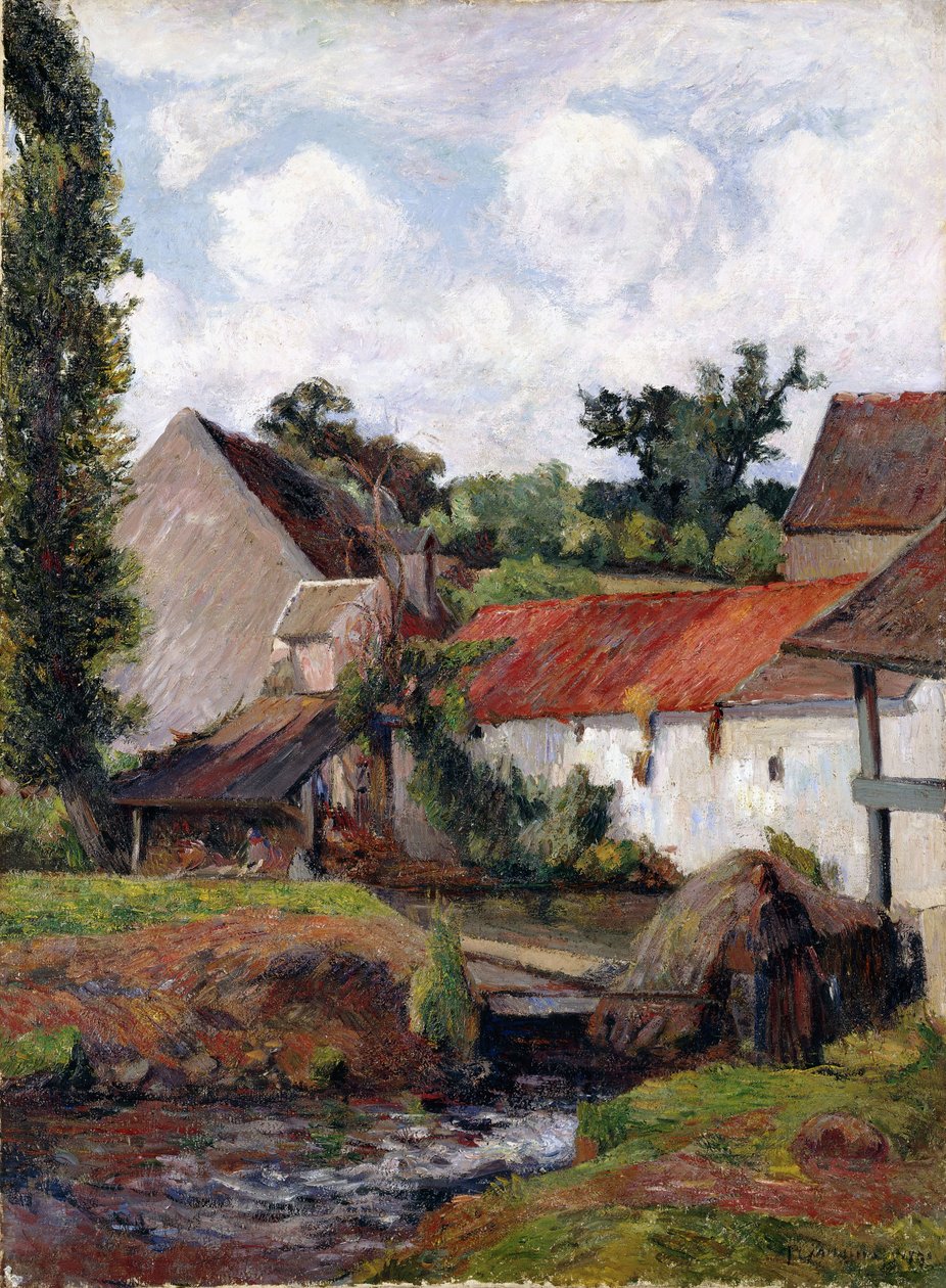 Gård i Osny, 1883 av Paul Gauguin