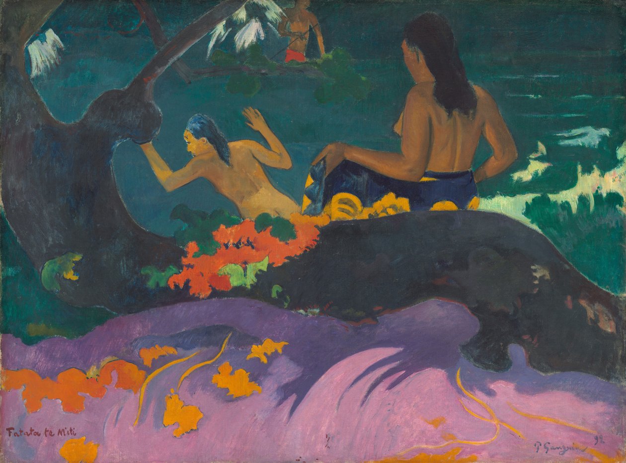 Vid havet av Paul Gauguin