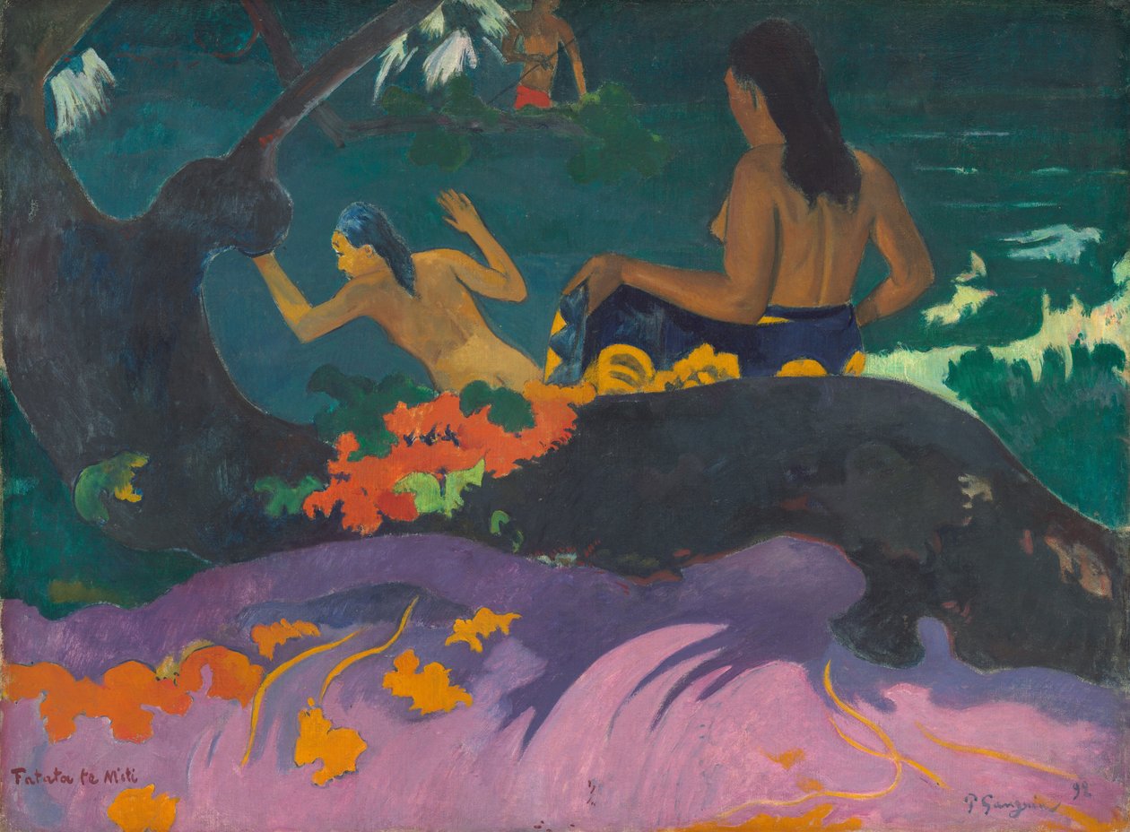 Vid havet, 1892. av Paul Gauguin