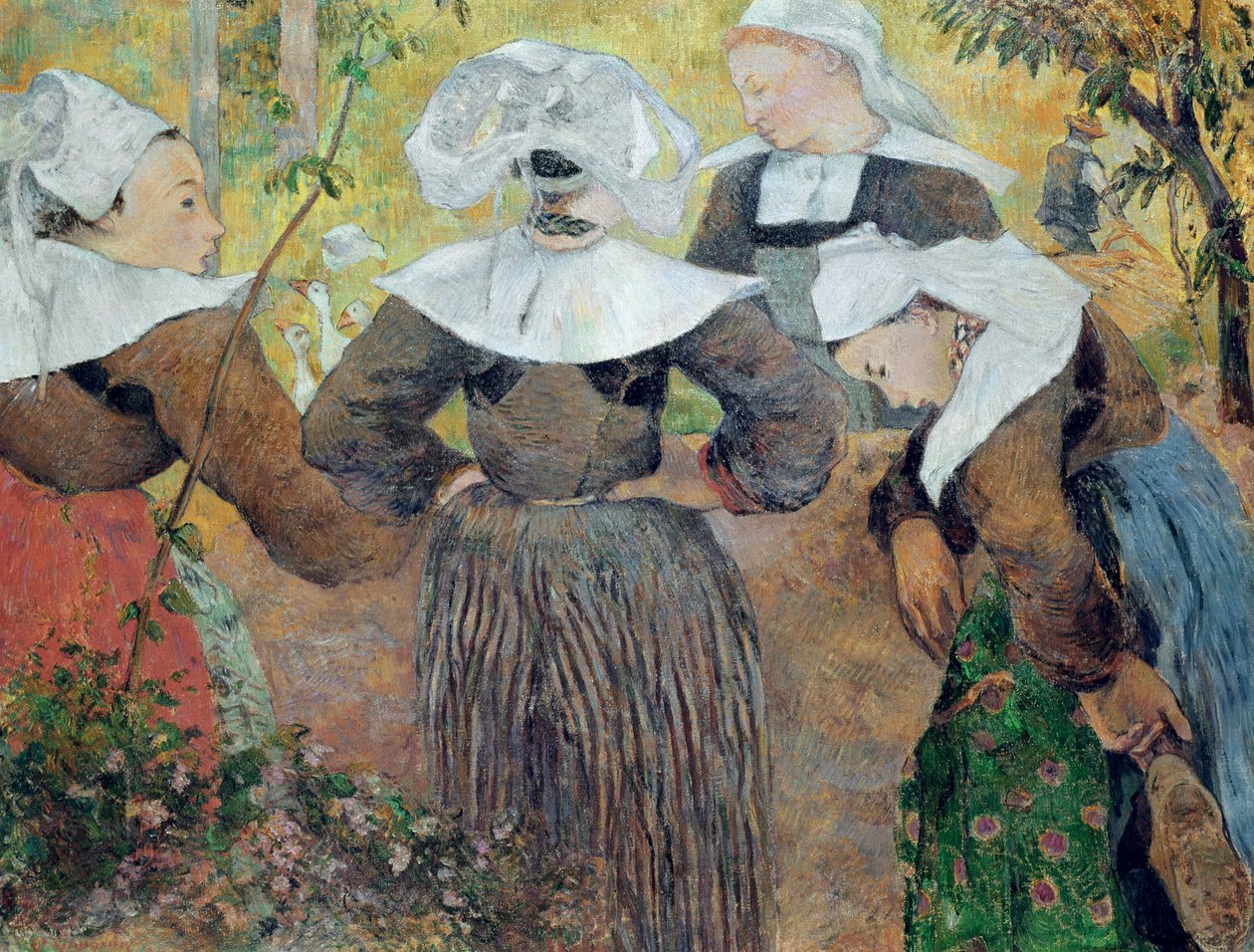 Fyra bretonska kvinnor, 1886 av Paul Gauguin