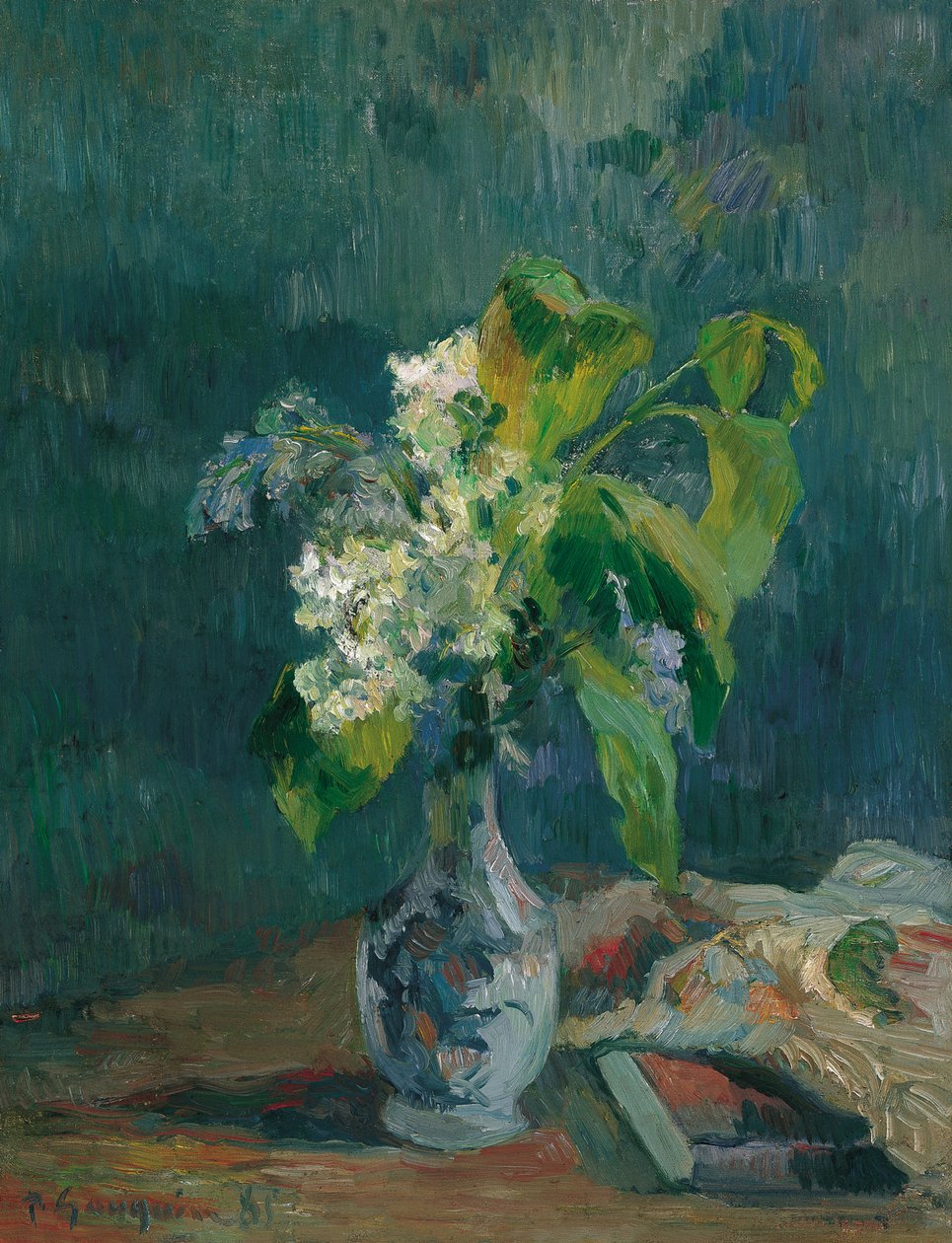 Franska: Bouquet de lilas Syrener av Paul Gauguin