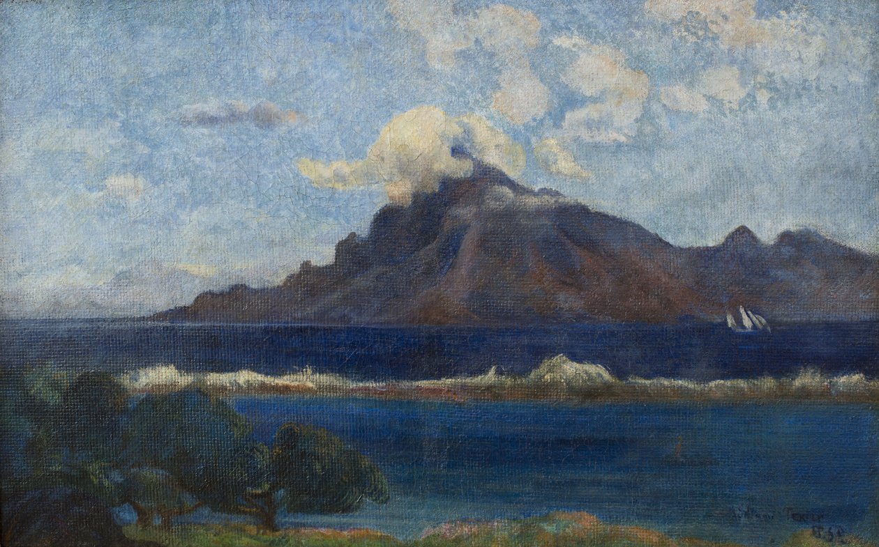 Franska: Paysage de Te vaa av Paul Gauguin