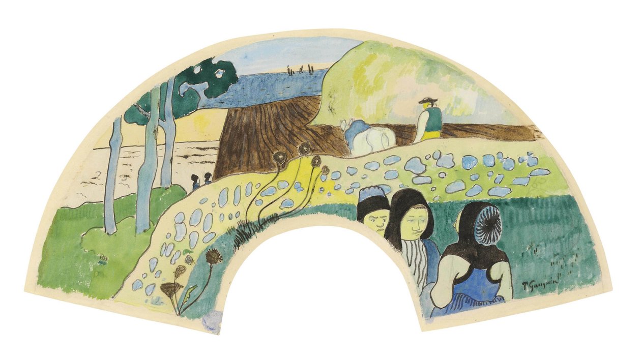 Franska: Scène bretonne av Paul Gauguin