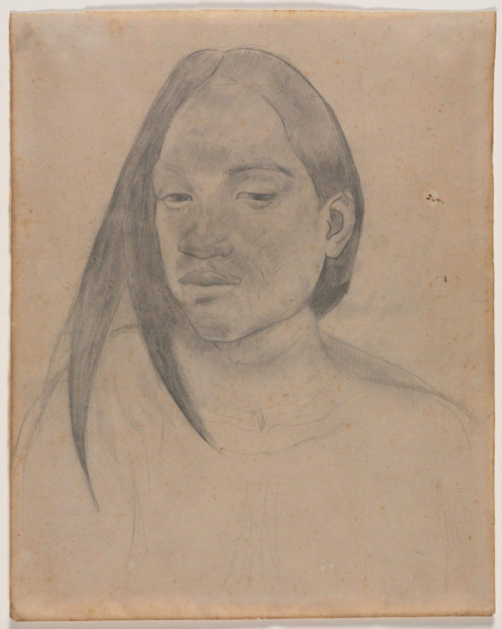 Chef för en tahitisk kvinna, 1891. av Paul Gauguin