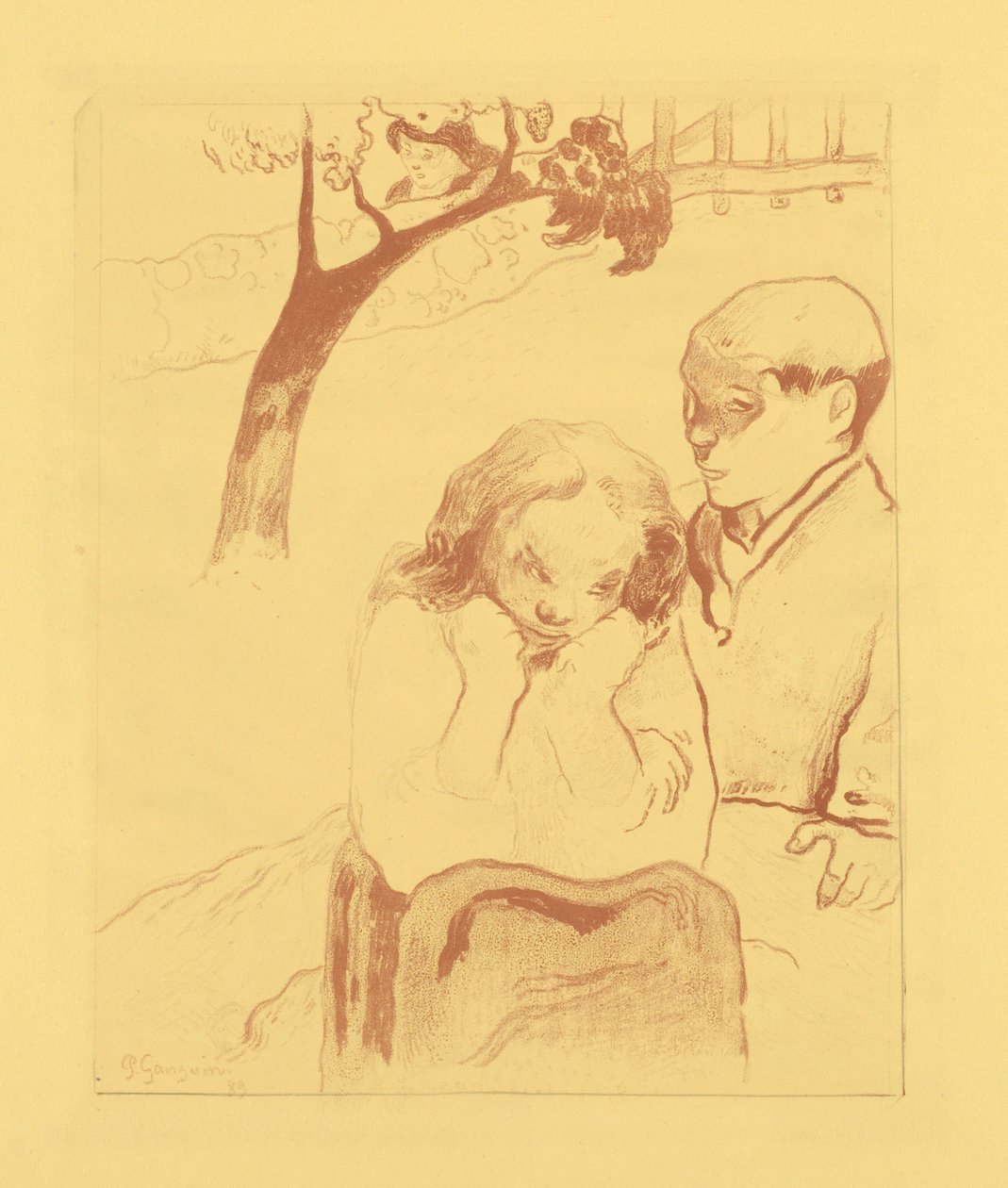 Mänskligt elände av Paul Gauguin