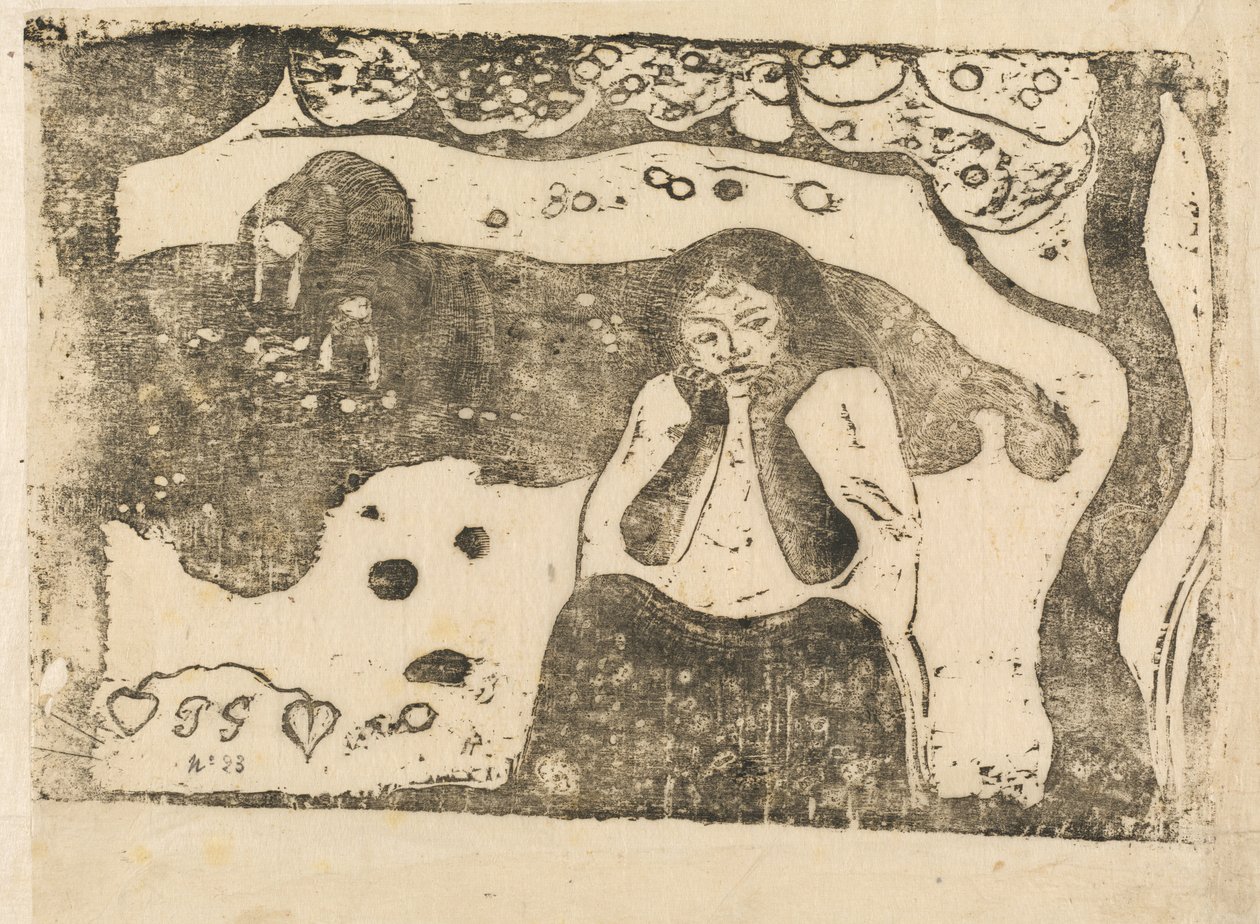 Human Sorrow (Miseres humaines) av Paul Gauguin