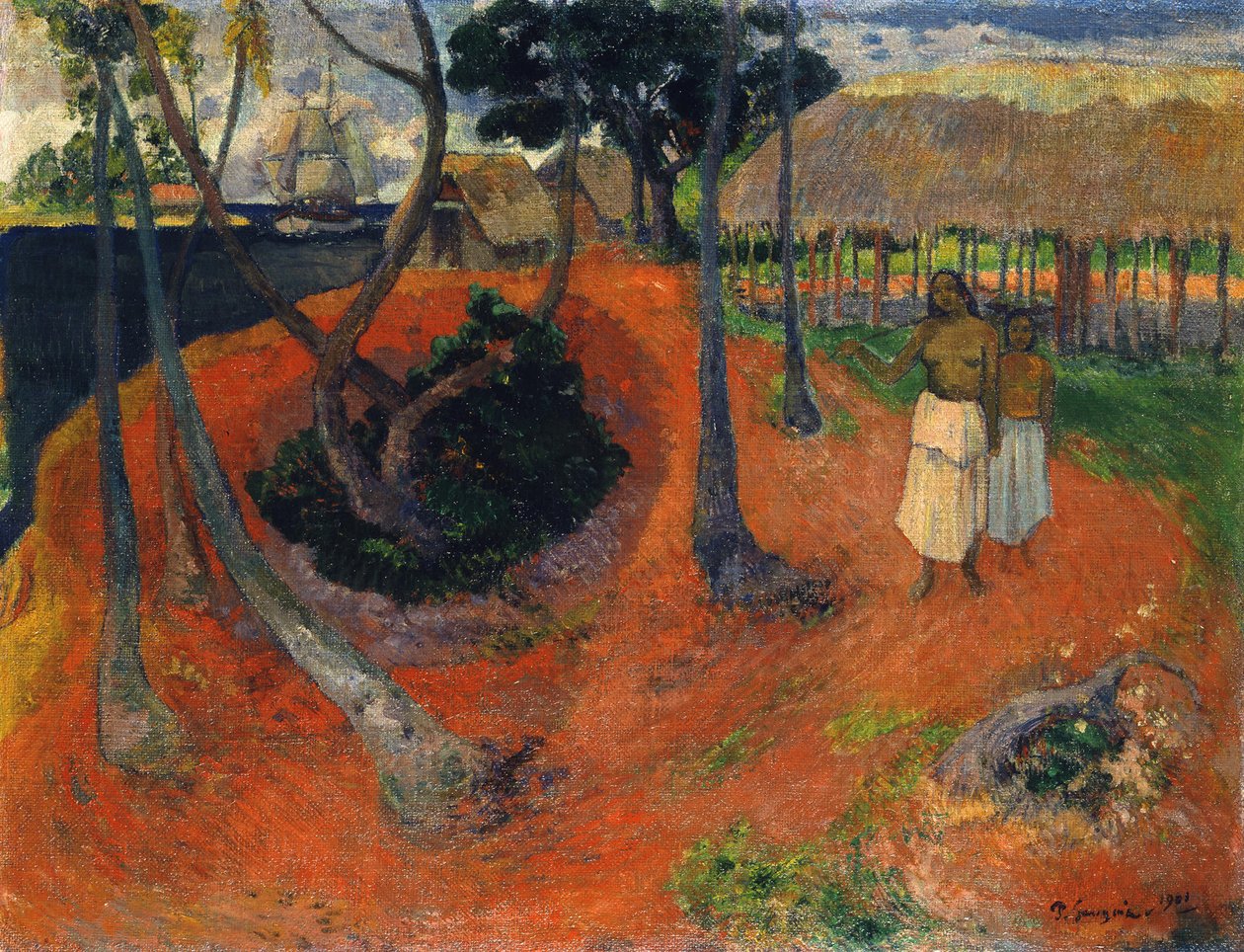 Idyll på Tahiti av Paul Gauguin