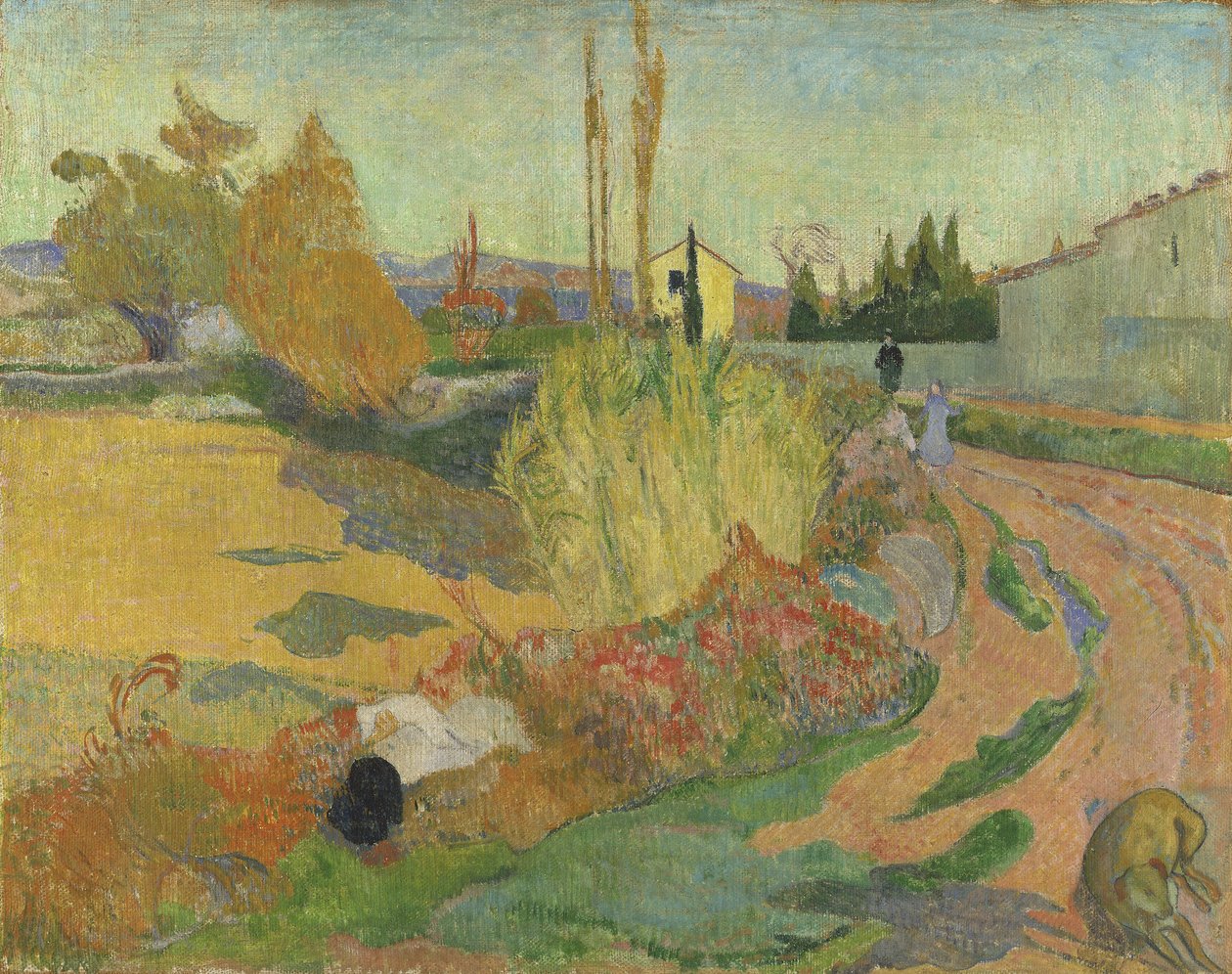 Landskap i Arles, 1888 av Paul Gauguin