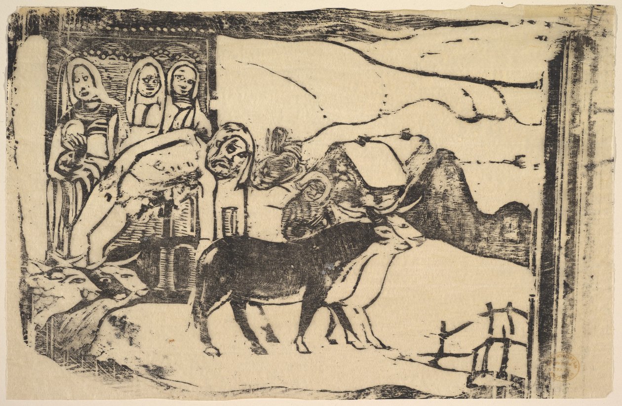 Den bretonska Golgata, 1898-99. av Paul Gauguin