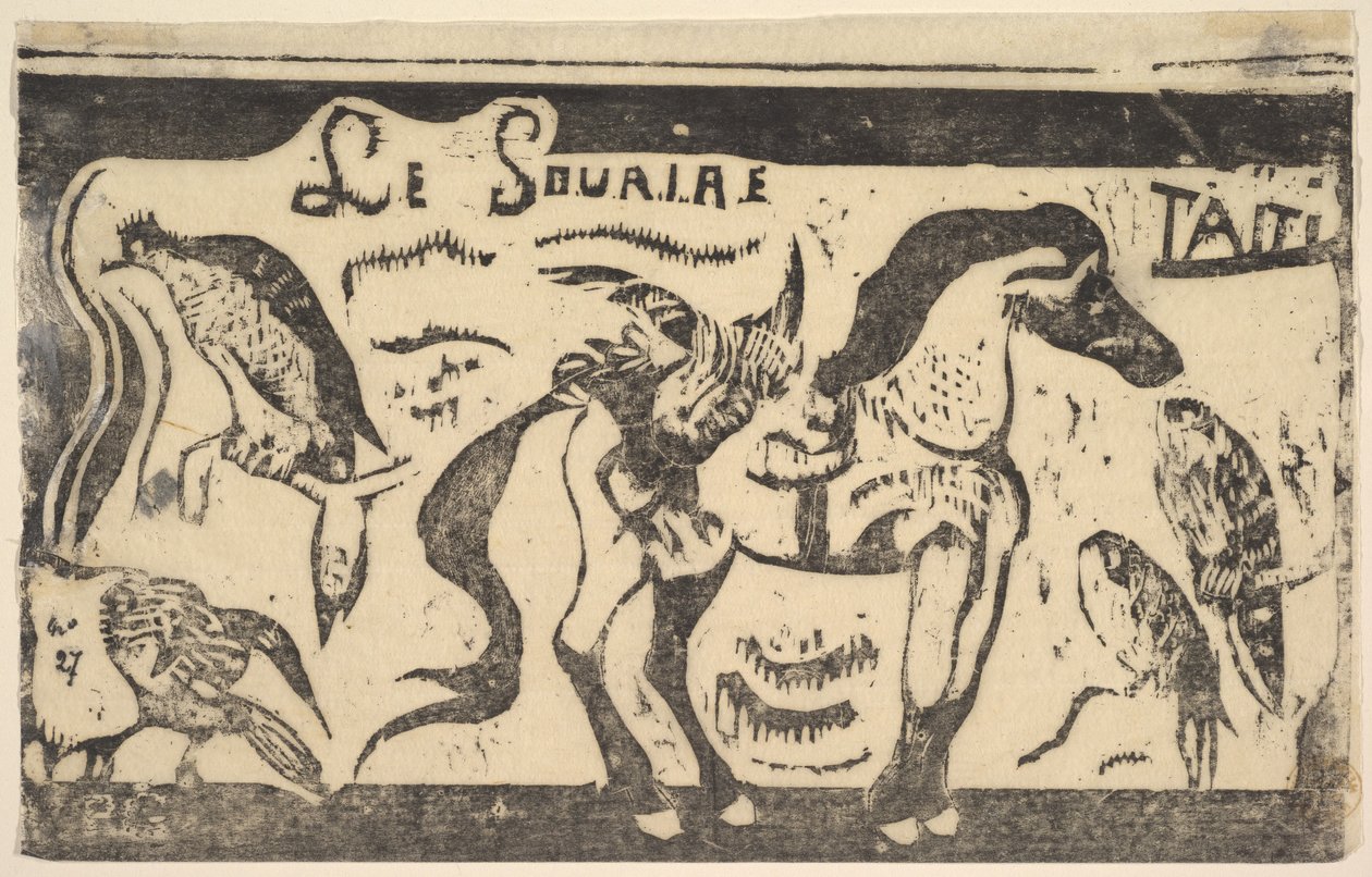 The Smile, Tahiti Smile, Tahiti, december 1899. av Paul Gauguin