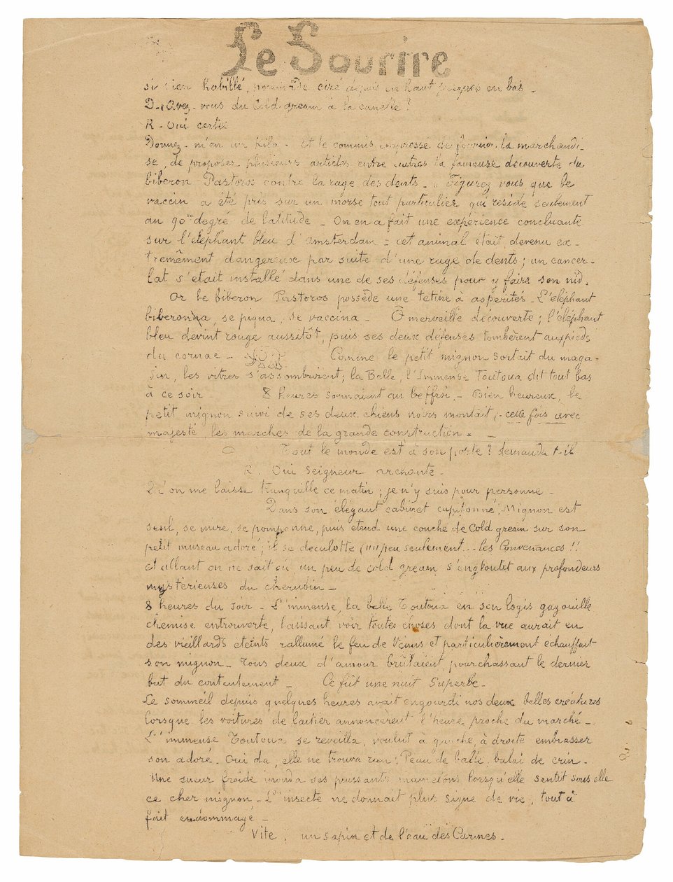 Le sourire: Journal sérieux, 19 september 1899 av Paul Gauguin