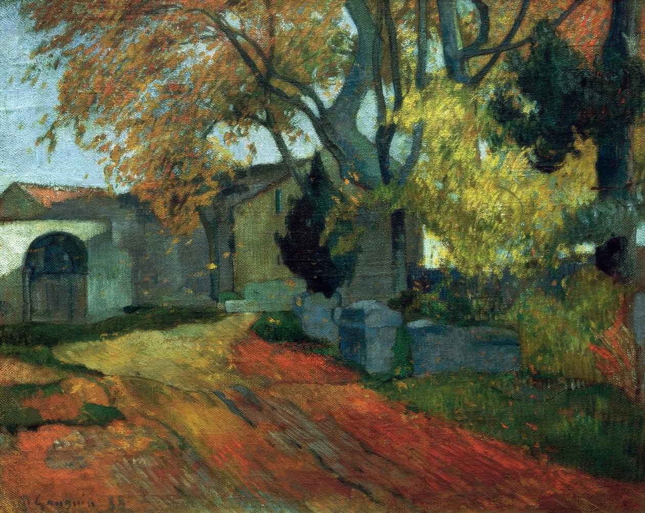 Les Alyscamps av Paul Gauguin
