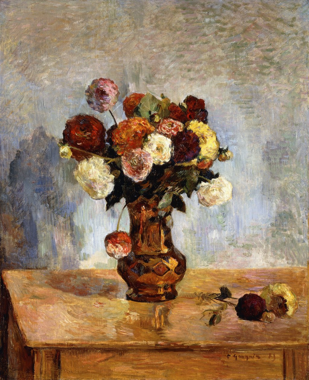 Dahlior, 1885 av Paul Gauguin