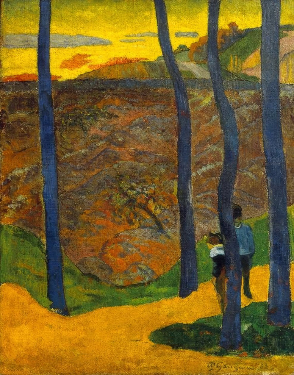 Blå träd av Paul Gauguin