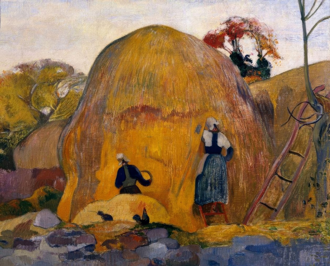 De gula kvarnstenarna eller den blonda skörden av Paul Gauguin