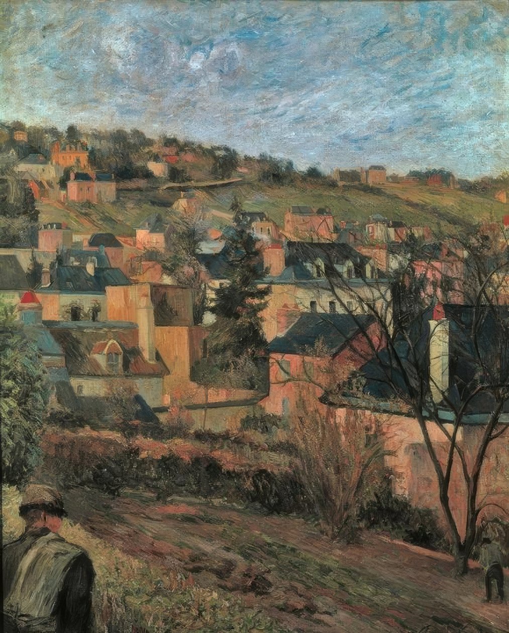 De blå taken (Rouen) av Paul Gauguin