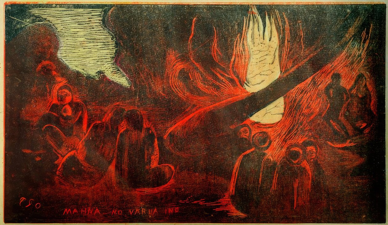 Värme för onda andar av Paul Gauguin