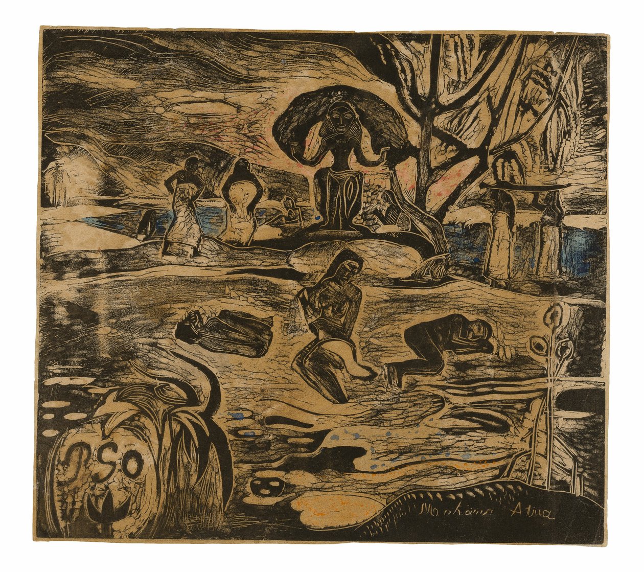 Mahana atua (Guds dag) av Paul Gauguin